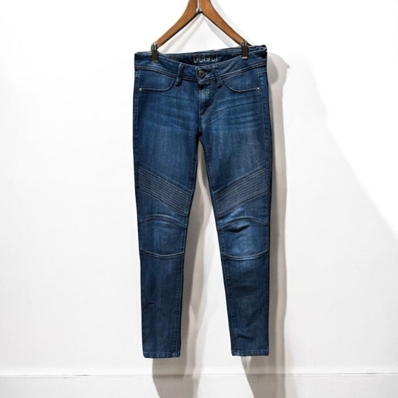 DL1961 Hazel Moto Skinny Jeans in Ducati Size 26 - Picture 2 of 10